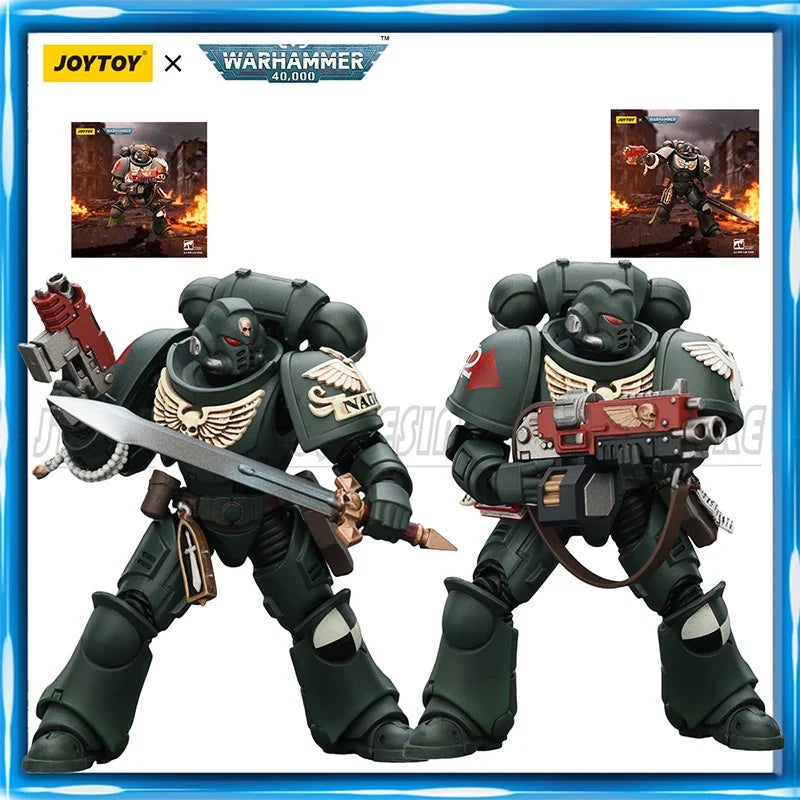 JOYTOY Warhammer 40K 1/18 Action Figure Dark Angels Intercessors Brother Nadael Asharr figures Toys