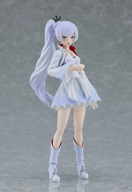Original in Stock Max Factory Figma#599 RWBY Ice and Snow Empire Weiss Schnee Scale Figures Model Toys Gifts Collection