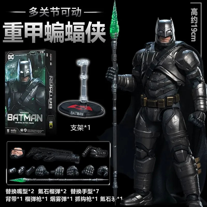 New Original Fondjoy 1/9 Bvs Batman Figure Dc Justice League Figures Big Ben Batman Figurine  Pvc Model Joint Movable Toy Gifts