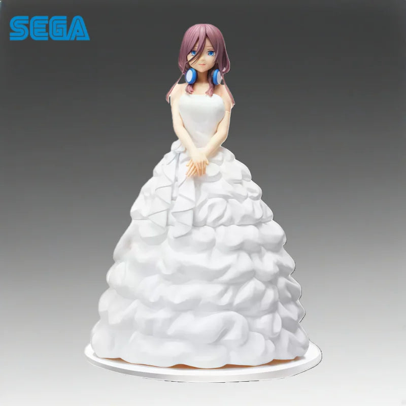 In Stock Sega Original The Quintessential Quintuplets Nakano Miku Action Figure Model Doll Brand New Boxed Toys Model Garage
