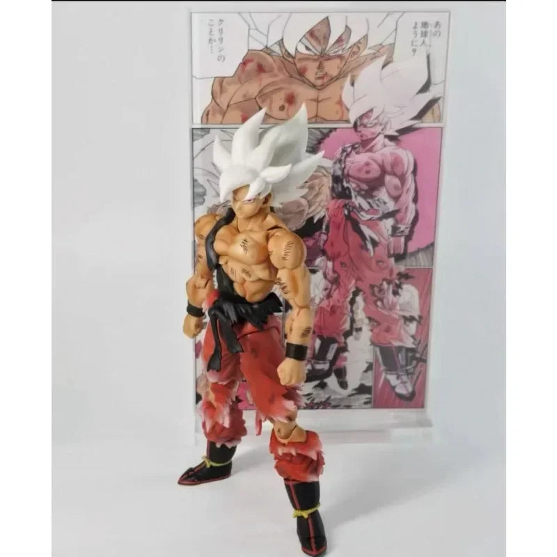 Black Hole Dragon Ball SHF SSJ Battle Damage Son Goku Anime Action Figure Figures Figurine Model Toys Gifts