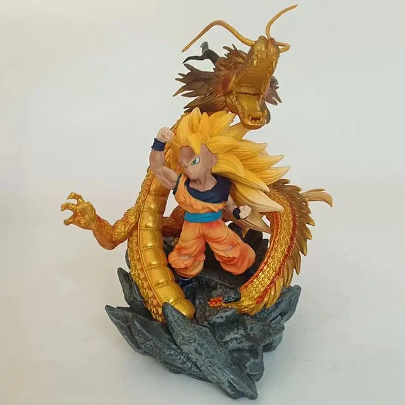 Q Version Dragon Ball Z Figure Goku Action Figures Dragon Fist Explosion 14CM PVC GK Statue Collectible Model Toys