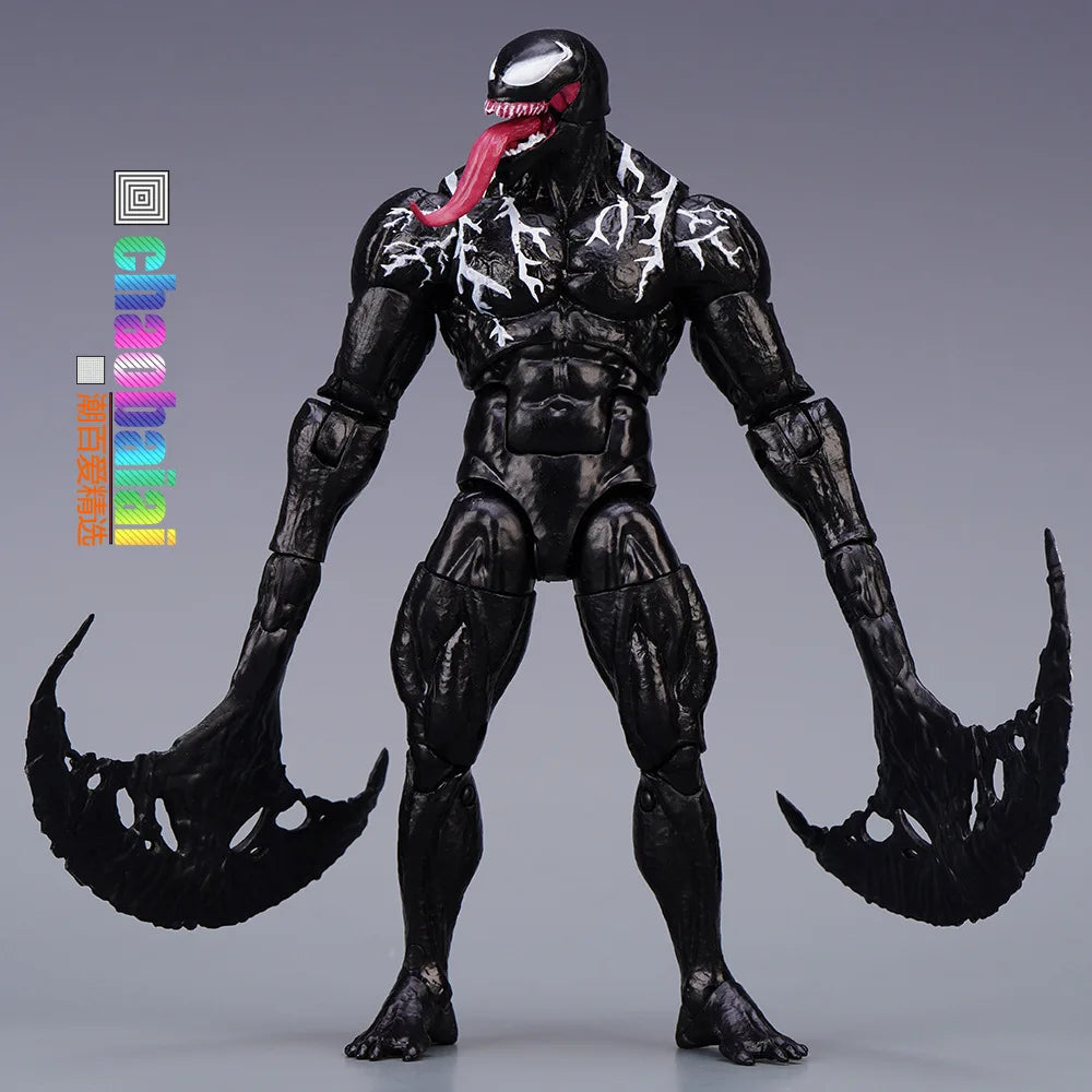 Venom Action Figure 7 Inch And Above Collectible Toy Model Highly Posable Superhero Spiderman Movie Character For Fans