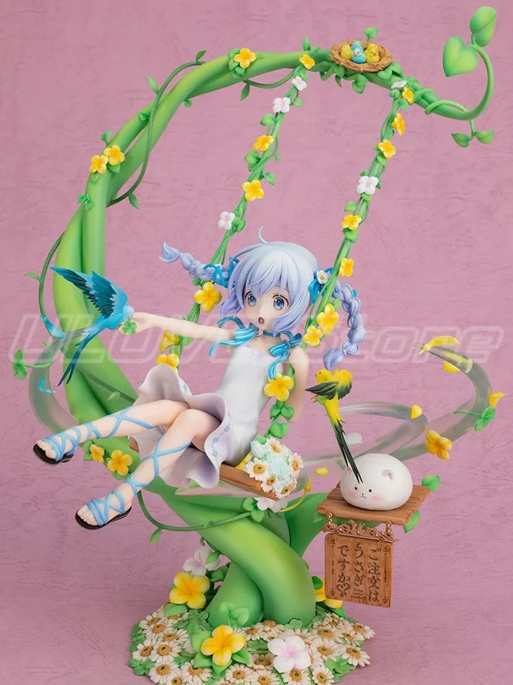 Original F:NEX Are You Going To Have Some Rabbit Today? Kafuu Chino Anime Figure Model Gift