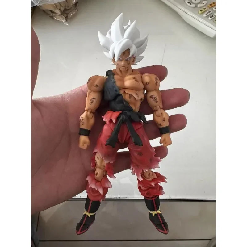 Black Hole Dragon Ball SHF SSJ Battle Damage Son Goku Anime Action Figure Figures Figurine Model Toys Gifts