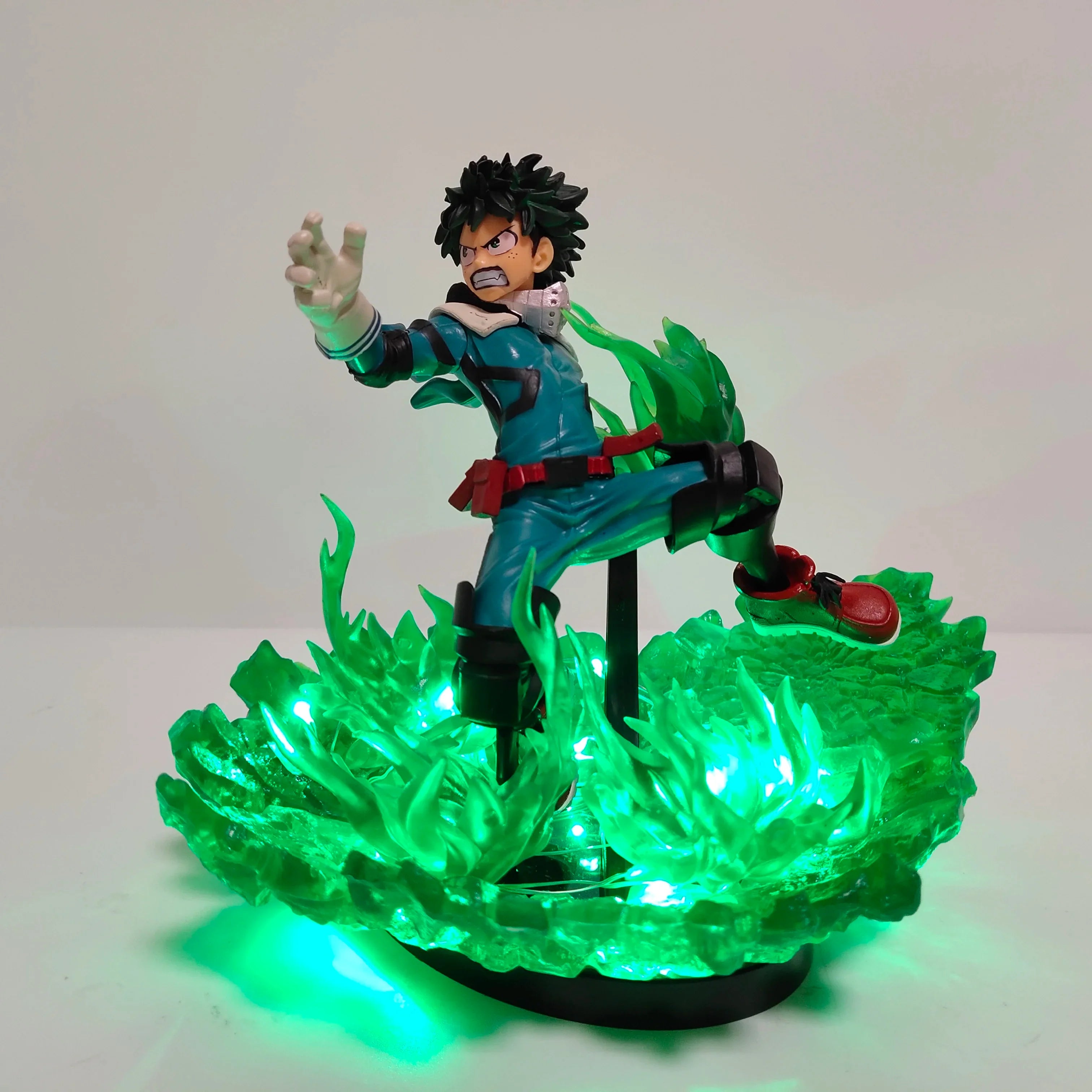 My Hero Academia Anime Midoriya Izuku & Bakugou Katsuki Lamp Led Bulb Action Figures Model Figurine Figure & Base & Lamp DIY
