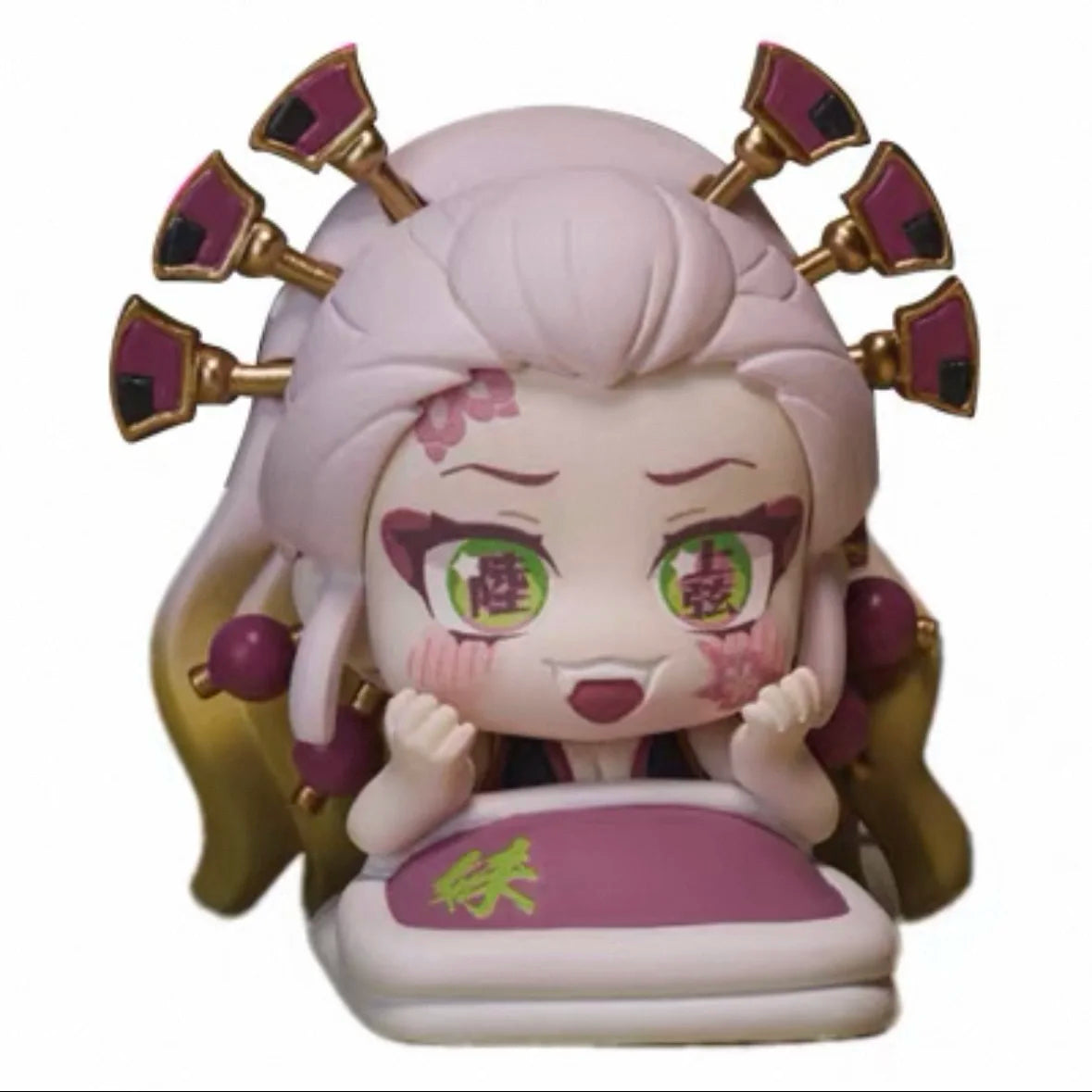 Demon Slayer Anime Gashapon Toys Q Version Collection 10 Figures - Akaza Daki Giyuutarou Rui Enmu PVC Action Model Decor Gifts