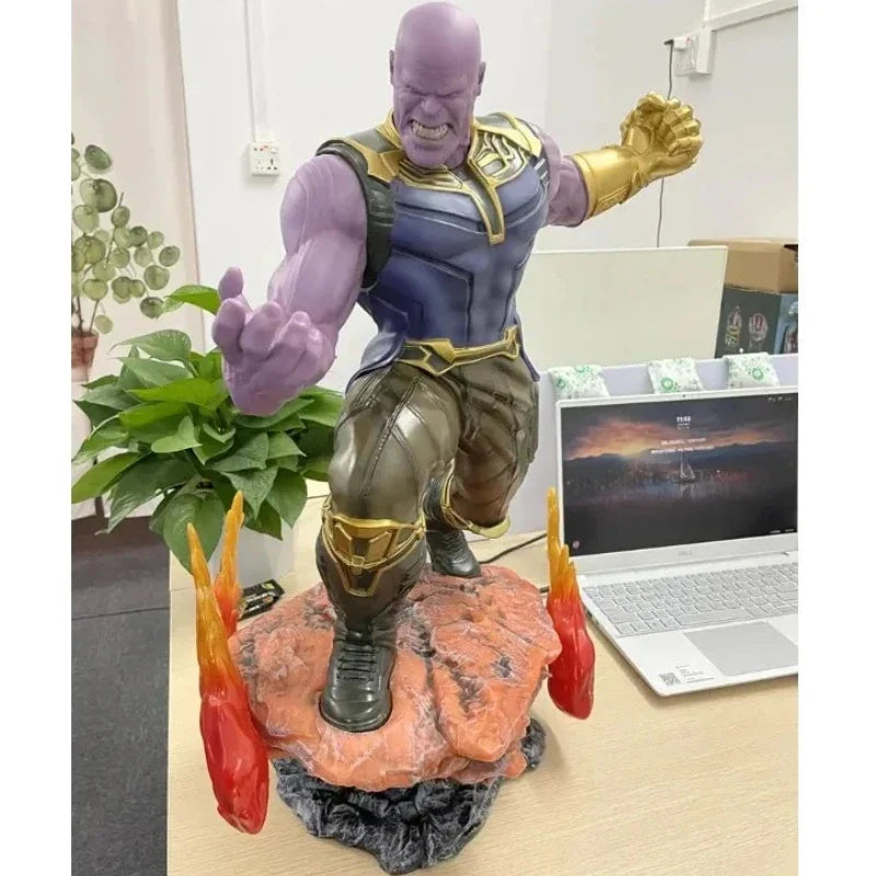 60cm 1/4 Scale Green Giant Hulk Thanos Resin Superhero Figure - Large Size Home Decoration Collectible Model Gift