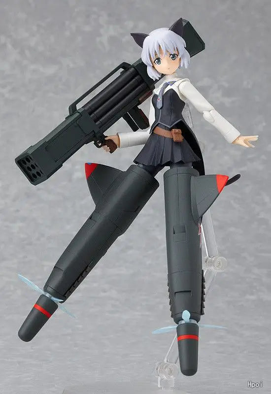 Original Max Factory Figma #142 Strike Witches Sanya V. Litvyak Anime Figures Model Toys Gift Collection