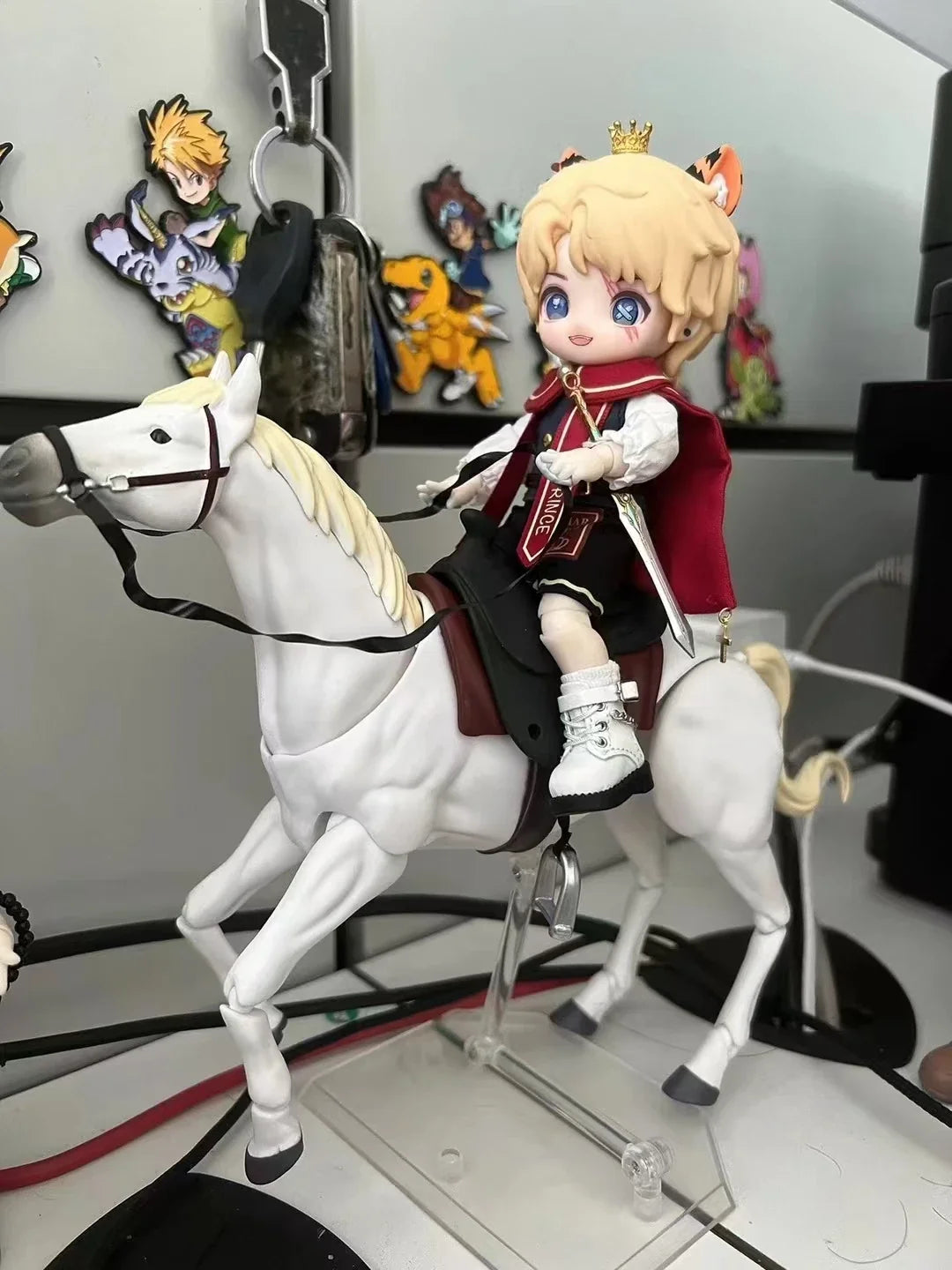 16cm Figma 490 Horse Movable Model Pvc Part For Action Figure Desktop Ornament Action Figure Collectible Toys Gifts