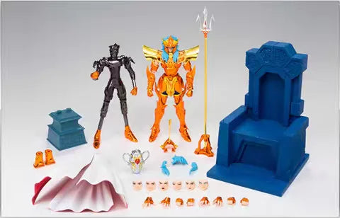 BANDAI Saint Cloth Myth EX Neptune Poseidon Deluxe Throne Set Character Model Toy Gift Collection Action Figure Toy in stock
