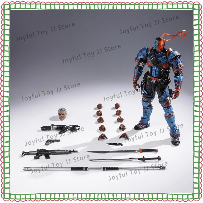 In Stock New Original Lpzz Deathstroke Arkham Knight Deathstroke Finished Module 1/12 Dc002 Articulated Action Anime Figure Gift