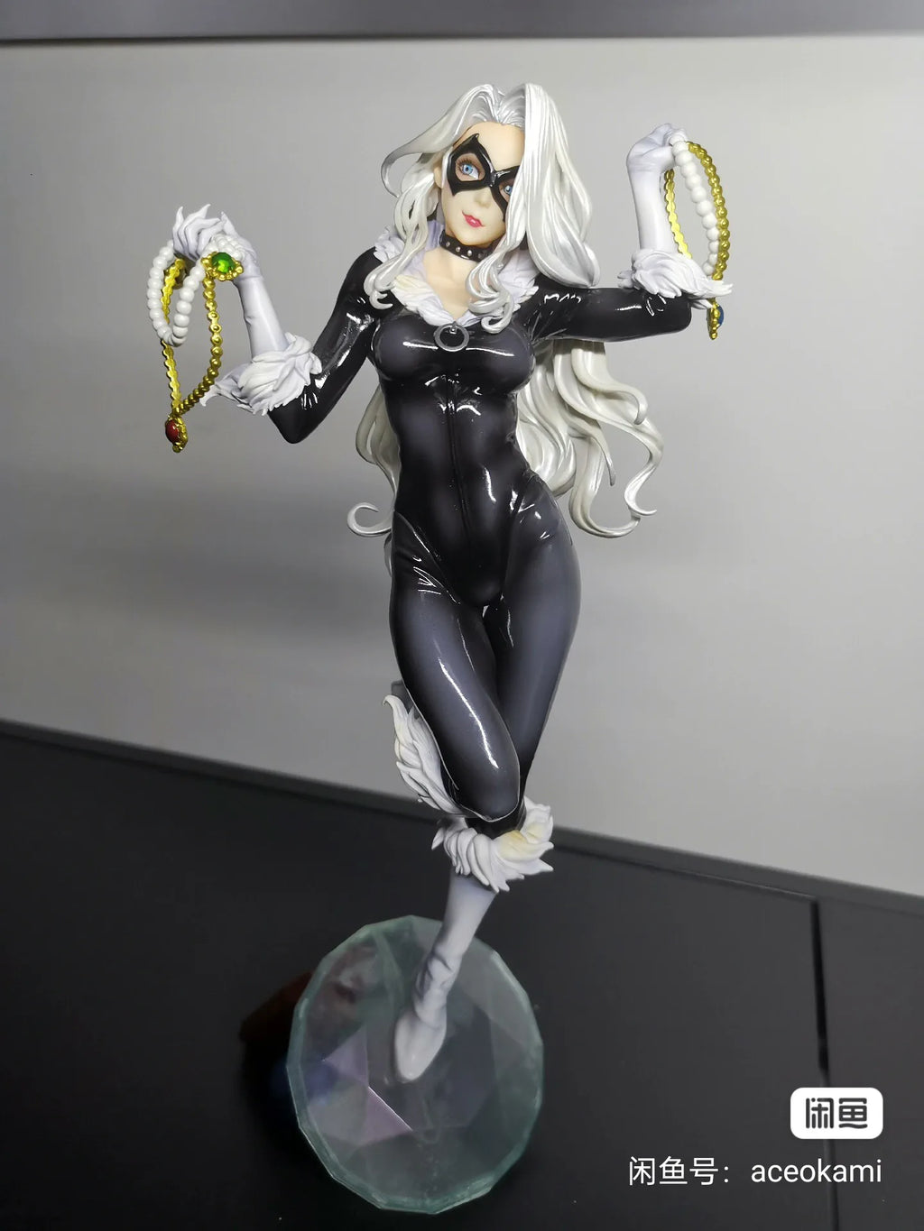 Marvel Black Cat 25cm Bishoujo Pvc Action Figure - Collectible Model Toy Display Doll For Desktop Decoration Ideal Birthday Gift