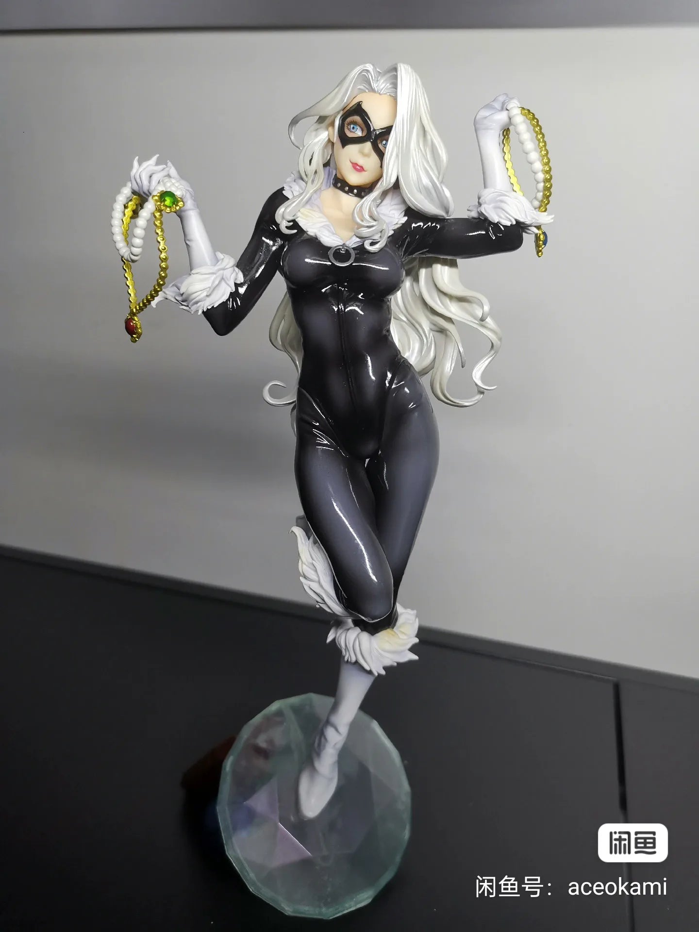 Marvel Black Cat 25cm Bishoujo Pvc Action Figure - Collectible Model Toy Display Doll For Desktop Decoration Ideal Birthday Gift