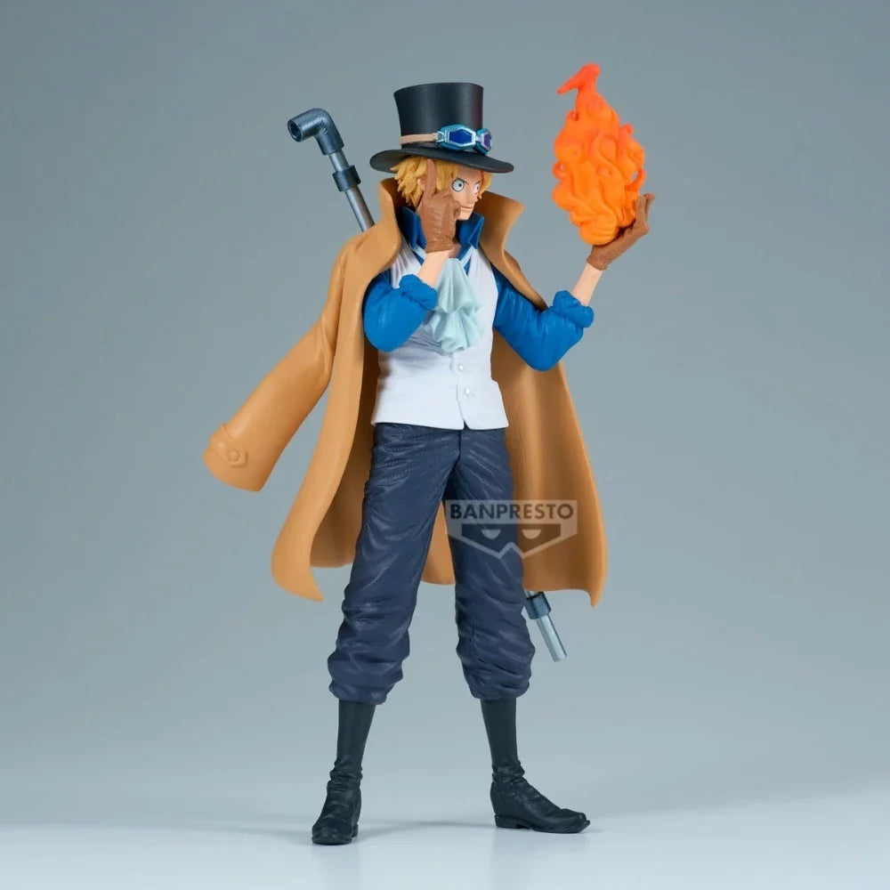 In Stock Bandai Original Genuine Banpresto Anime One Piece King of Artist Sabo 23cm Collections Model Toy Figures Birthday Gift