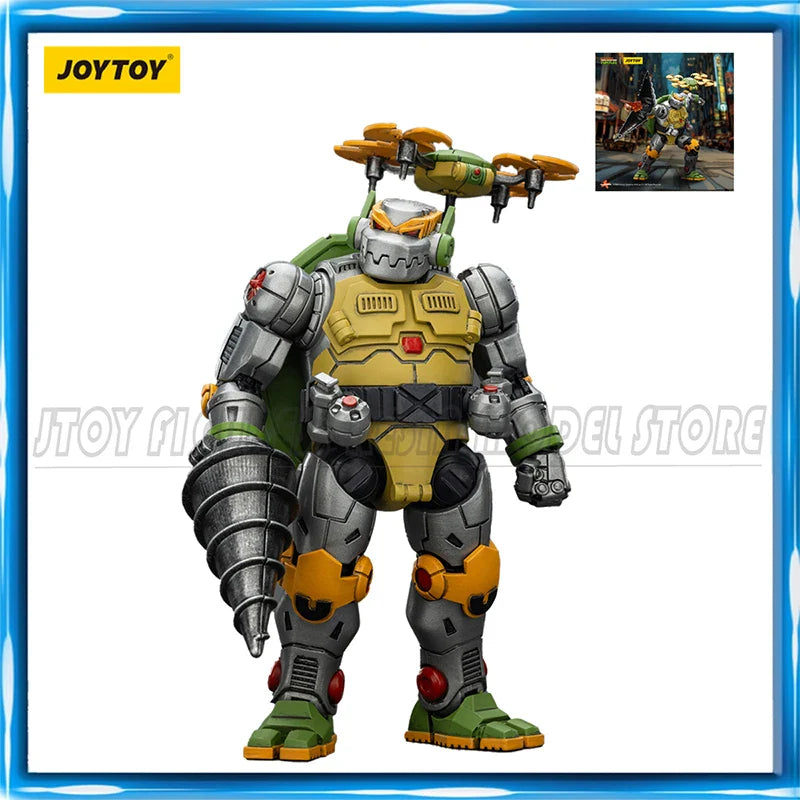 [In Asien erhältlich] JOYTOY 1/18 Actionfigur TMNT Ninja Turtles Metalhead Anime-Figuren Spielzeug
