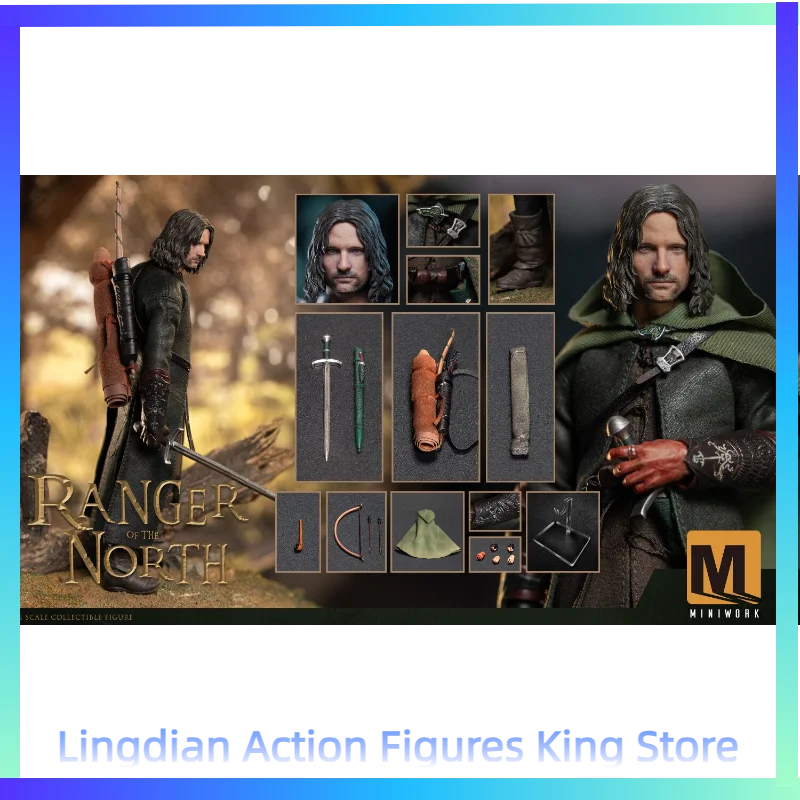 Auf Lager Miniwork 1/12 Northern Ranger Aragorn MW-001 Animationscharakter-Modell Actionfigur Spielzeugsammlung Geschenk
