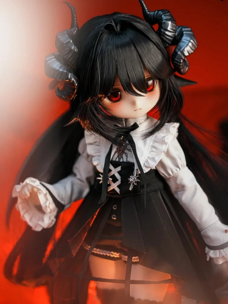 5th Anniversary New Tinyfox 1/6 Bjd Movable Joint Ball Dark God Grafa Full Set Of Bagged Face Articulated Action Figure Toys