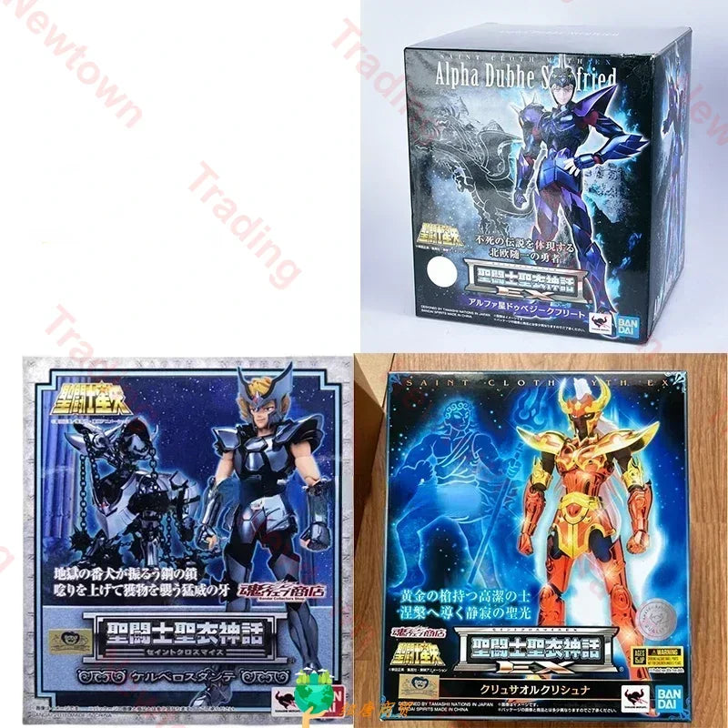 Bandai in stock Saint Seiya Anime Character Saint Cloth Myth EX Krishna Dante Siegfried Action Figure Toy Children's Gift