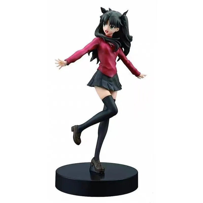 National Edition Fate/stay Night Model Figurine Cartoon Tohsaka Rin Figure Anime Merchandise Holiday Gift Bagged trendy toys