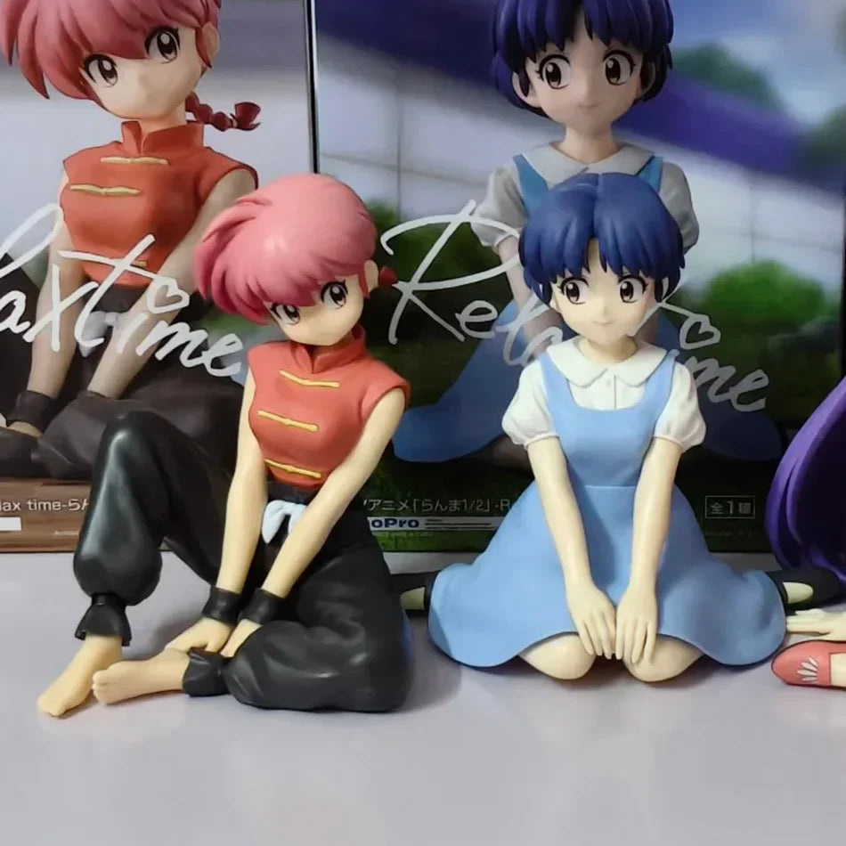 In Stock Original BANDAINAMCO BANPRESTO Ranma 1/2 Relax Time Shampoo Tendou Akane Ranma PVC Figure Model Collector Birthday Gift
