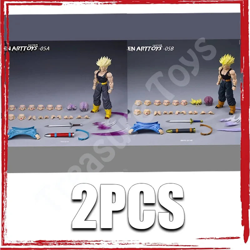 Tonsenarttoys Tonsen Arttoys Kamione Dragon Ball Z Super Saiyan SSJ SSJ2 Trunks 05a 05b Anime Action Figures Models Toys Gifts