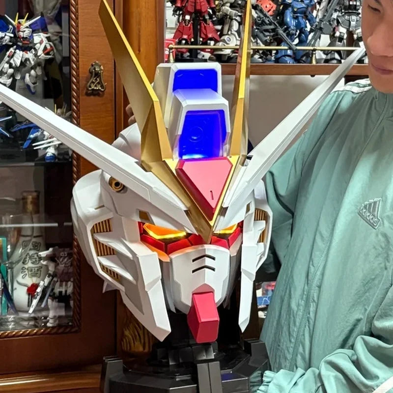 Bandai Original Bn Head Collection Vol.2 Strike Freedom Gundam Anime Action Figure Assembly Model Toys Birthday Gift for Boys