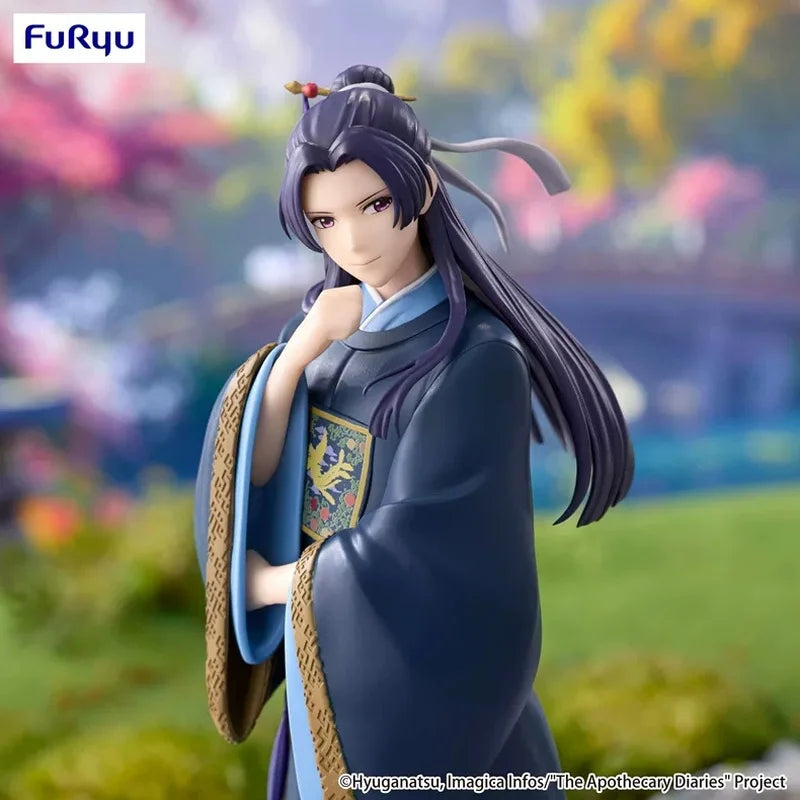 Genuine FuRyu Prepainted Trio-Try-iT Figure Kusuriya No Hitorigoto Jinshi H=19cm Anime Character Figure Desktop Ornament Gifts