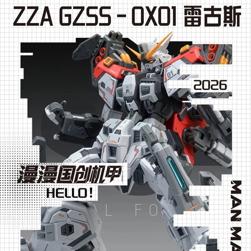 ZZA REGUS GZSS-OX-001 Captain Mobile Suit Montage Kunststoffmodellbausatz Sammlerstück Mecha Actionfigur für Hobby-Enthusiasten