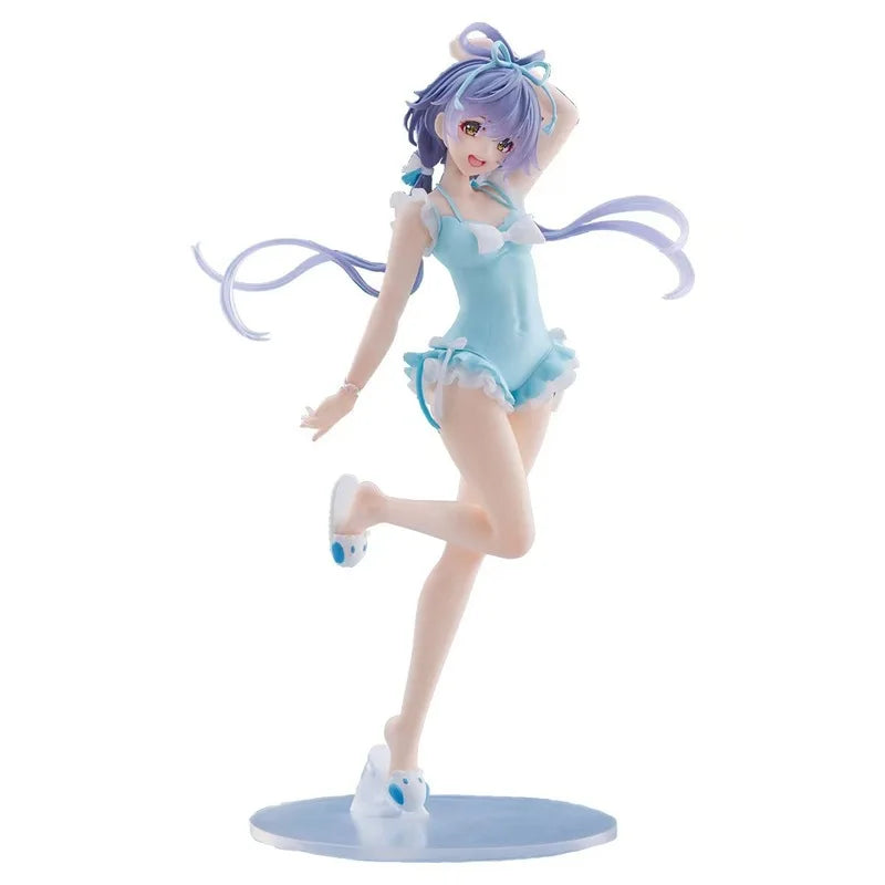 Cartoon Cute Girls Swimwear Summer Scenery Handmade Model Ornament Kawaii Desktop Collection Small Gift For Birthday