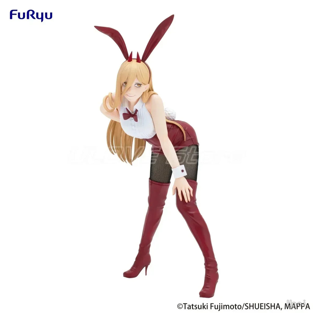 In Stock Original FuRyu BiCute Bunnies Figure CHAINSAW MAN POWER Animation Figure Model Collection Gift Ornaments