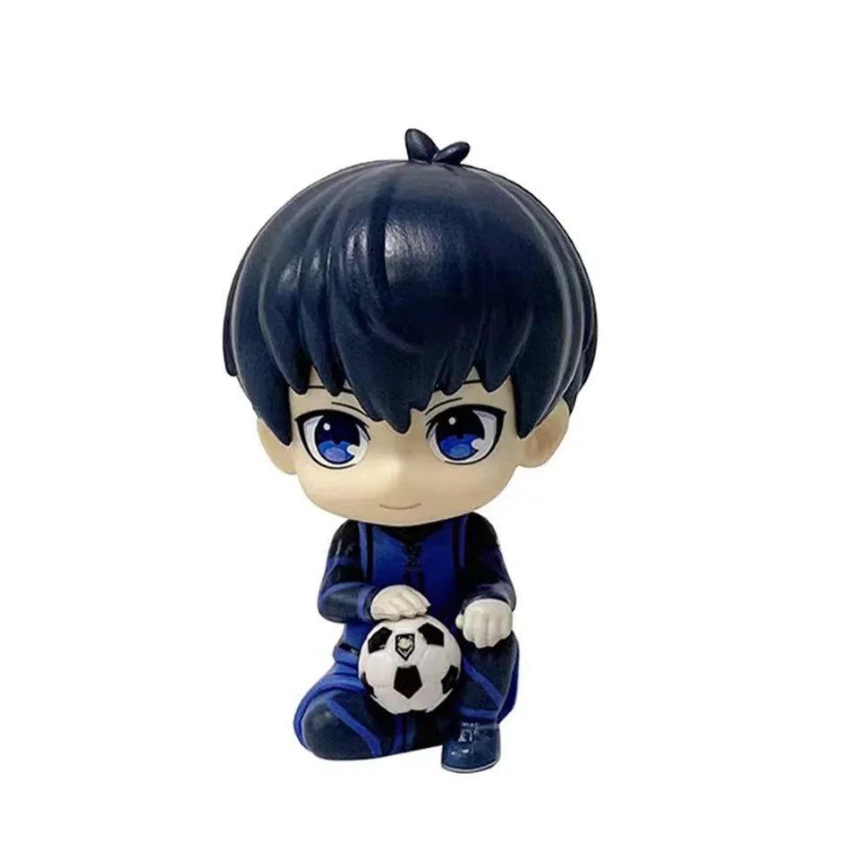 BLUE LOCK Action Figures Isagi Yoichi Nagi Seishiro Anime Figure Q Version Figurine PVC Collectible Model Kids Doll Toys Gifts