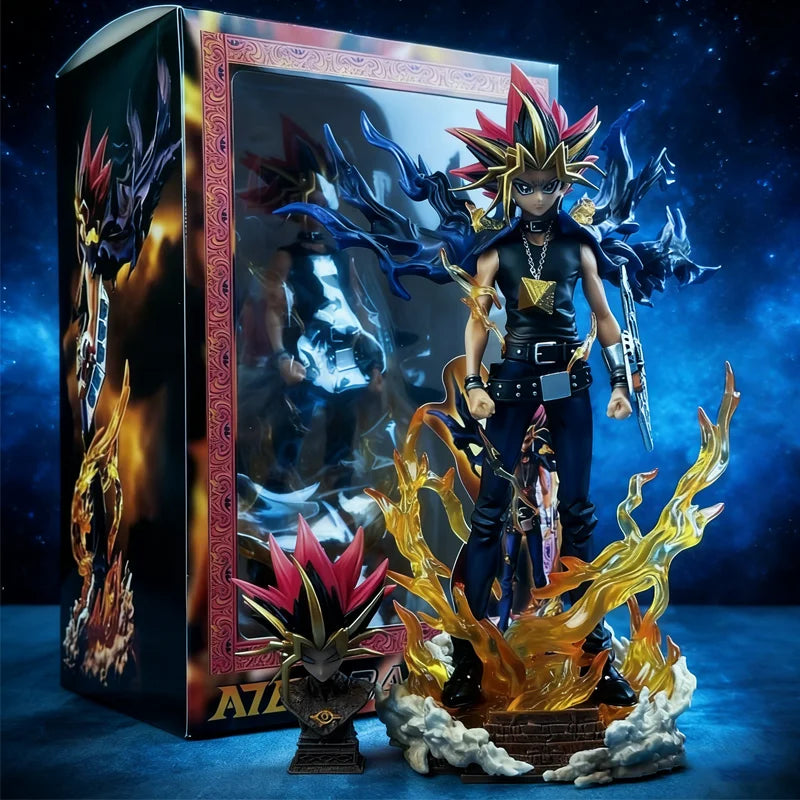 Anime Anime Figure - 28cm Pvc Collectible Model Statues - Yugi Muto Dual-Headed Duel Monster Decoration For Christmas Gifts