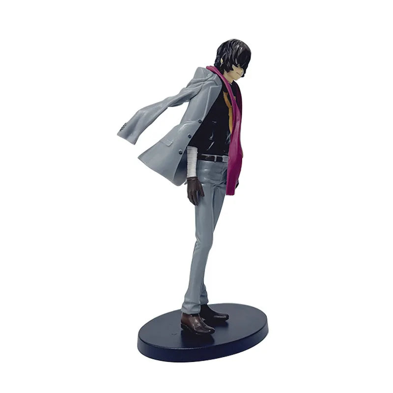 24CM Anime Bungou Stray Dogs Dazai Osamu Figure 1/8 Detachable Jacket Standing Figure Toy Gift Collection Aciton Figure PVC