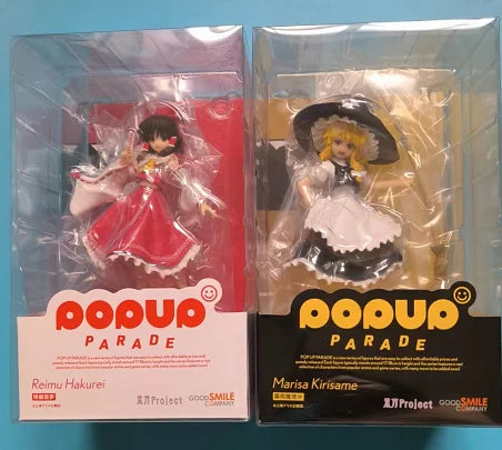 In Stock Genuine Gsc Pop Up Parade Touhou Project Kirisame Marisa Hakurei Reimu 17cm Model Toy Collectibles Desktop Ornaments