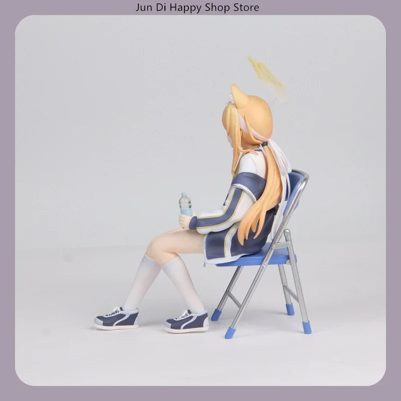 Blue Archive Iochi Mari Gymnastics Uniform 18cm Sitting Pose Anime Figure Statue Desktop Decoration Gift