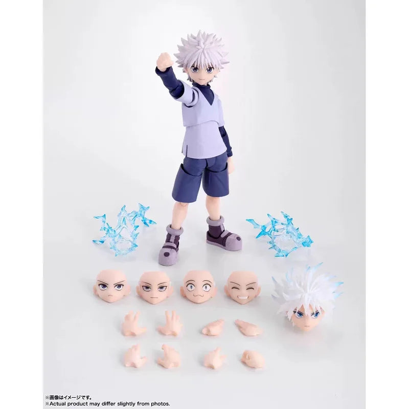 Shf Figuarts Shf Hunter X Hunter Killua Zoldyck Gon Anime Action Figure Model Finished Ornaments Gift Collection Toys