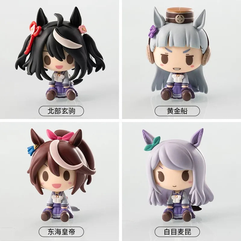 Anime Surrounding anime Q Version Sitting Horse Racing Niang Donghai Emperor Hakimi Car Chassis Manual Model