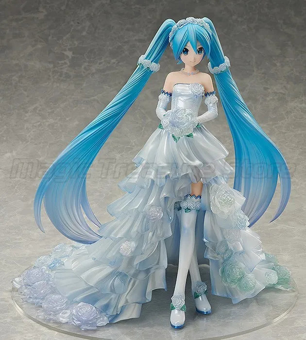 【MT】Original FREEing VOCALOID Hatsune Miku Wedding Dress Ver 1/7 Scale Figure Toy Mold Collection