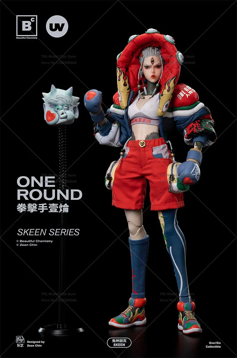 In Stock Underverse UV202405 1/6 Female Soldier Three Eyes Ghost Boxer One Round Full Set 12in Beautiful Chemistry Action Figure