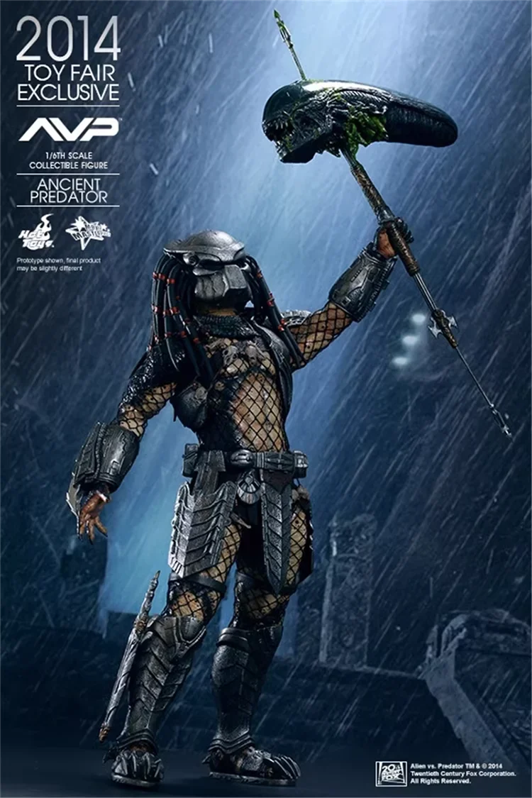 Original Hot Toys MMS250 Alien vs. Predator 1/6 Scale Ancient Predator Collection Action Figure Model Toys35CM
