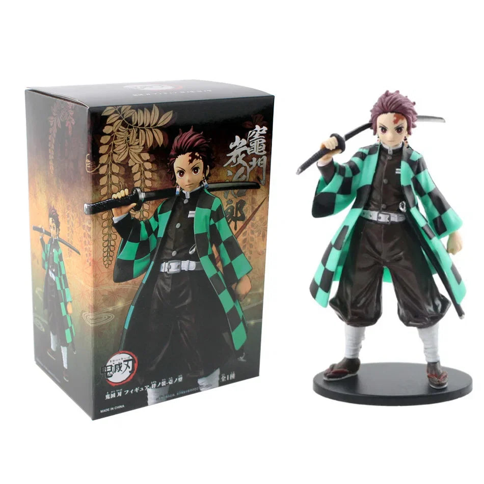 Anime Demon Slayer Kimetsu no Yaiba Figure 15cm Nezuko Tanjirou Mitsuri Shinobu Zenitsu Kyoujurou Action Figural Model Toy Gifts
