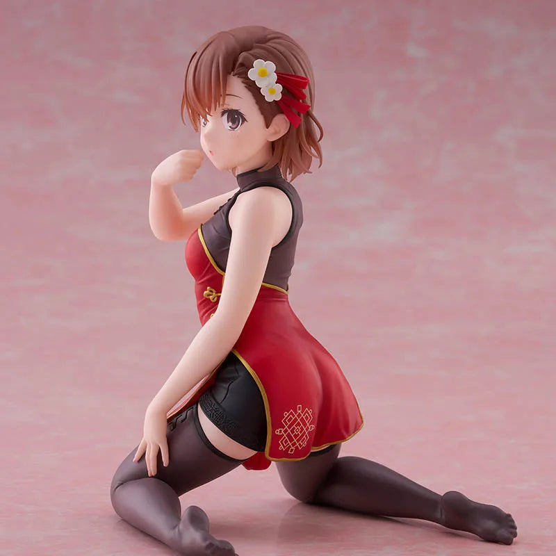 TAiTO Desktop Cute Toaru Kagaku no Railgun Misaka Mikoto Shokuhou Misaki ~Cheongsam Ver.~ PVC Anime Action Figures Model Toy