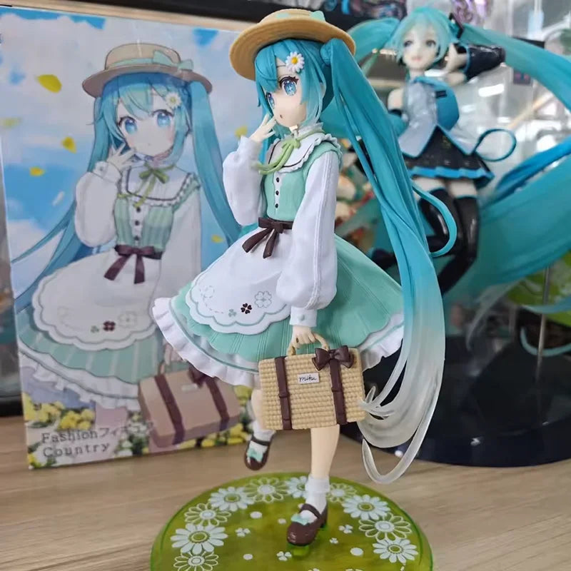 Original Fashion Hatsune Miku Country Anime Figure Toys Action Figurine PVC Model Collection Doll Birthday Gifts
