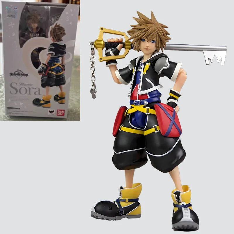 BANDAI GENUINE ORIGINAL SHF AMERICAN SERIES THE HEART OF THE KINGDOM 2 SOLA GOOFY DONALD  Action Figure Toys For Boys Girls