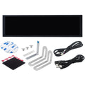 TURZX 9.2 Inch USB Secondary Screen for Computer Chassis 1920*462 IPS LCD Type-C Display CPU RAM GPU HDD FPS Weather Monitor