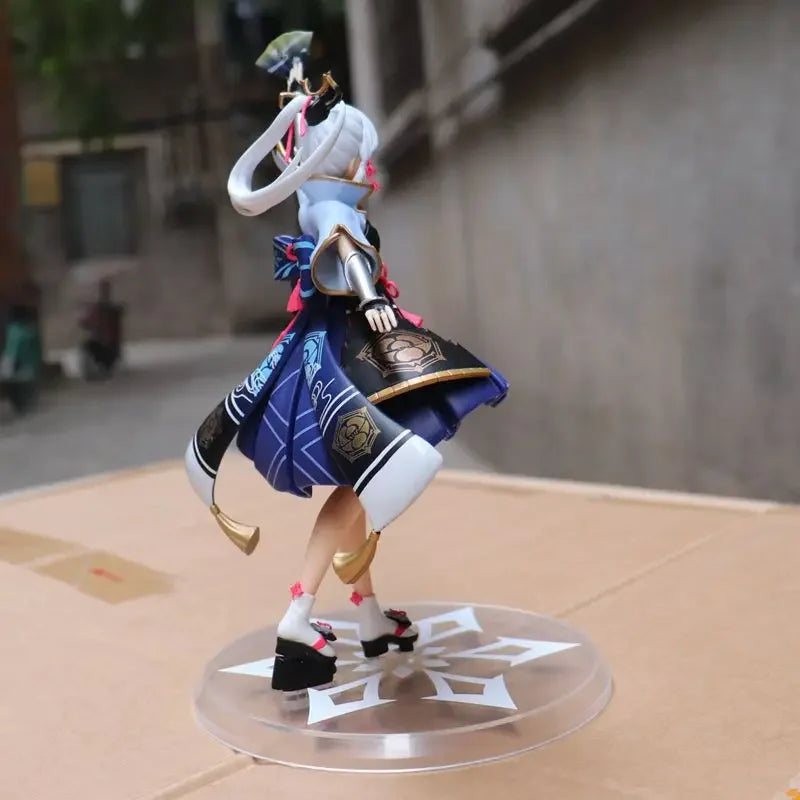 23CM Genshin Impact Hot Anime Figure Kamisato Ayaka Action Figure Cute Figurine Model Doll Kids Toys for Children Christmas Gift