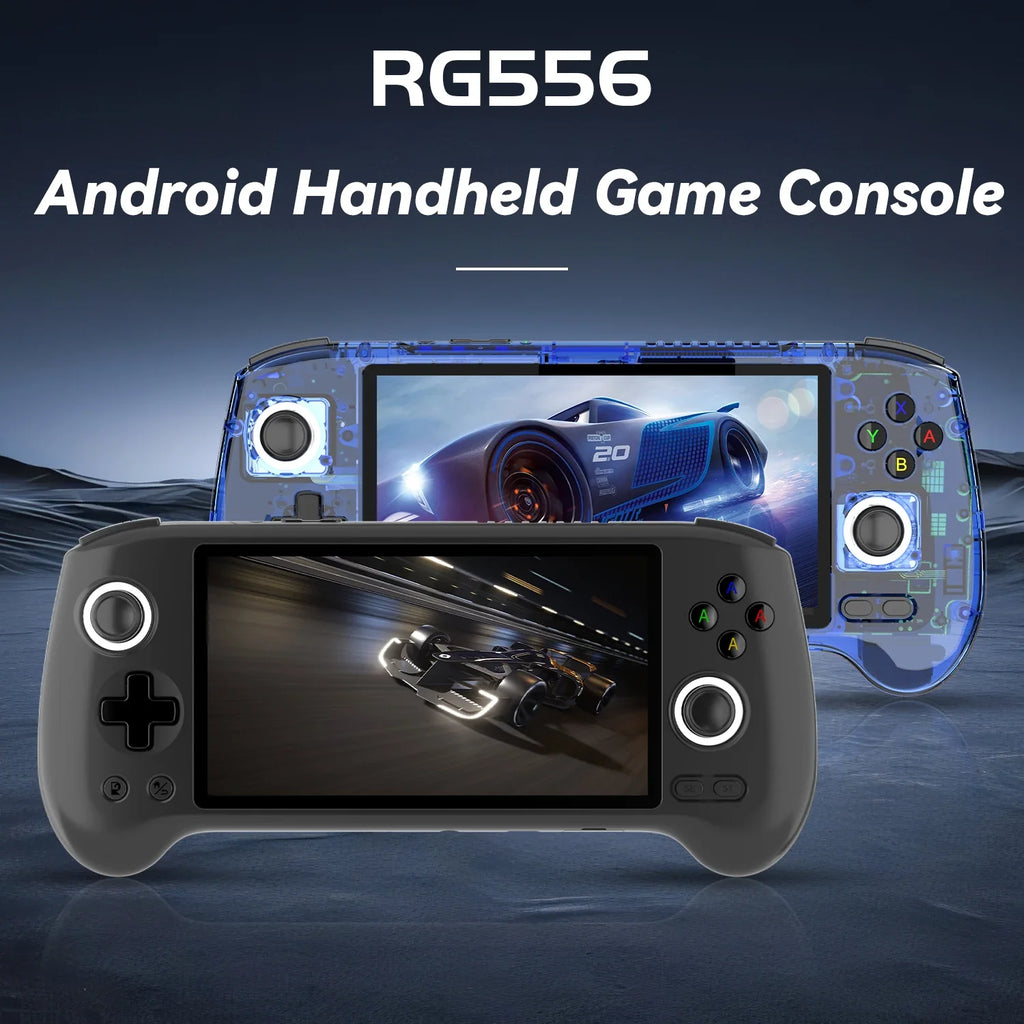 Retro Gaming Console RG556 Android 13 OS 5.48-inch AMOLED display 5500mAh battery WiFi, Bluetooth, wireless connectivity Retro v