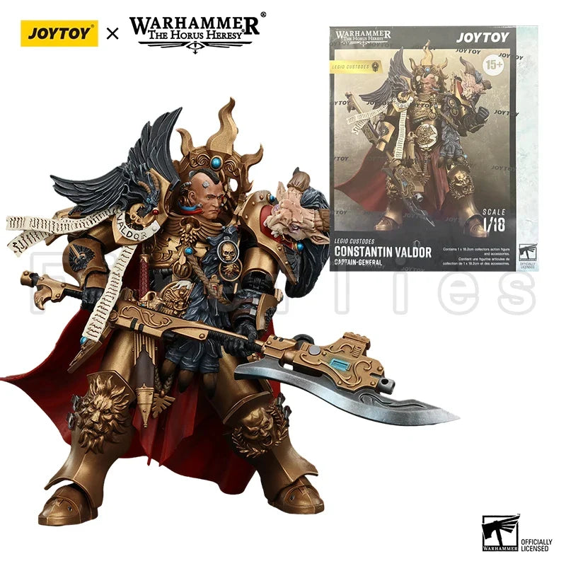 1/18 JOYTOY Action Figure The Horus Heresy Legio Custodes Constantin Valdor, Captain-General of the Legio Custodes Anime Model