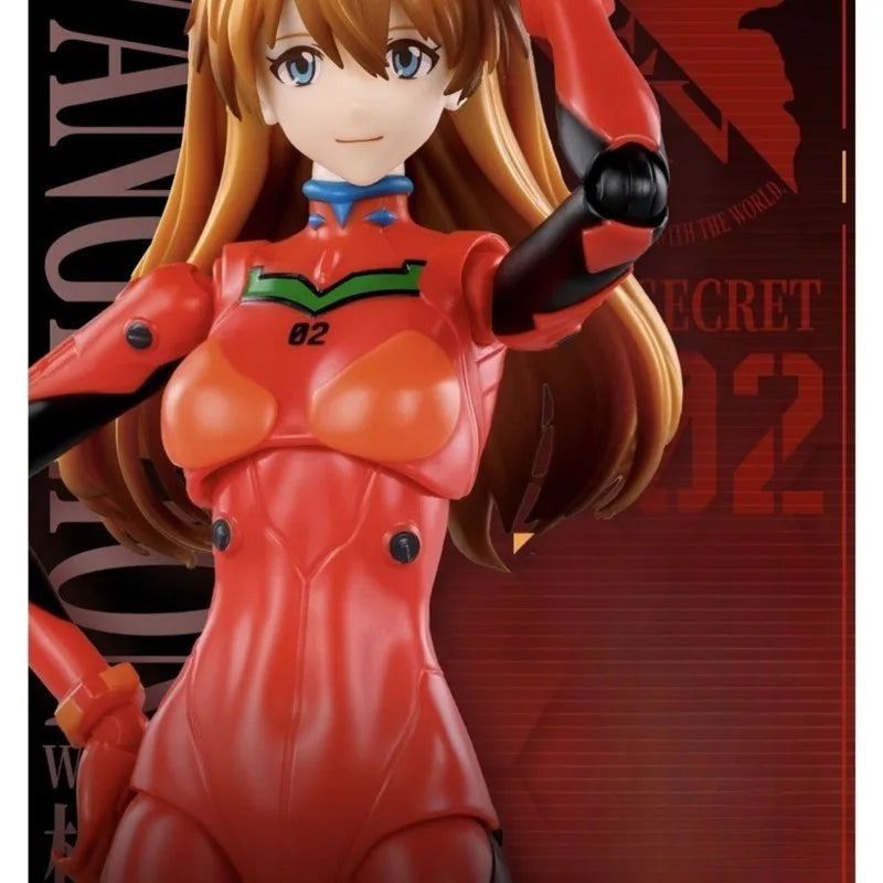 Neon Genesis Evangelion Animation Miracle Edition Asuka Battle Suit Cockpit Special Edition Movable Figure Desktop Ornament Gift